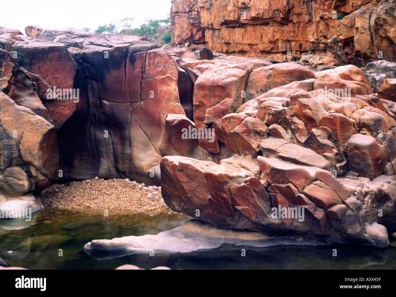 Water erosion in Katherine Nitmiluk National Park Northern
