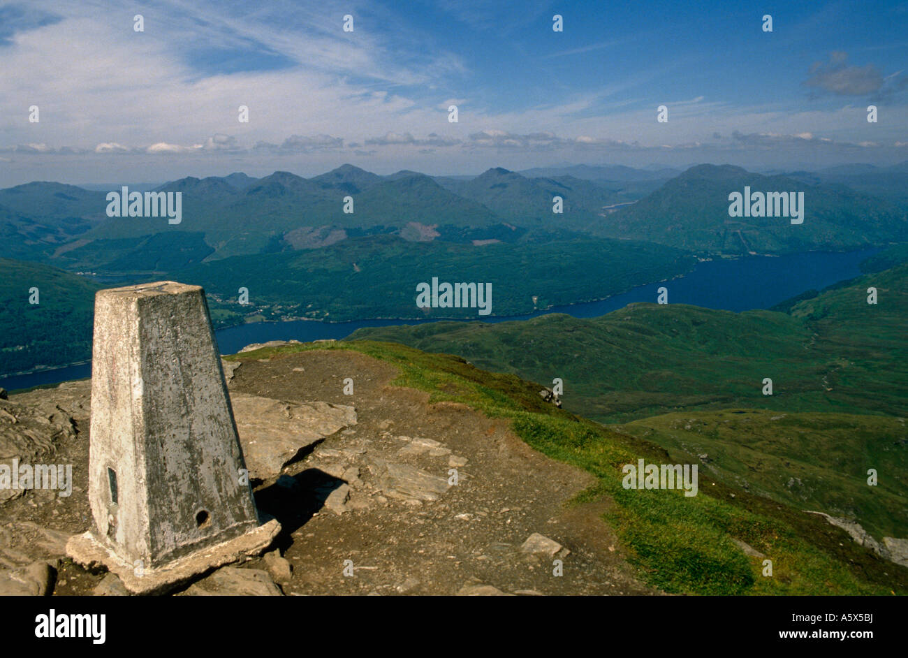 View from the Summit of Ben Lomond (by the Trig Point), over Loch