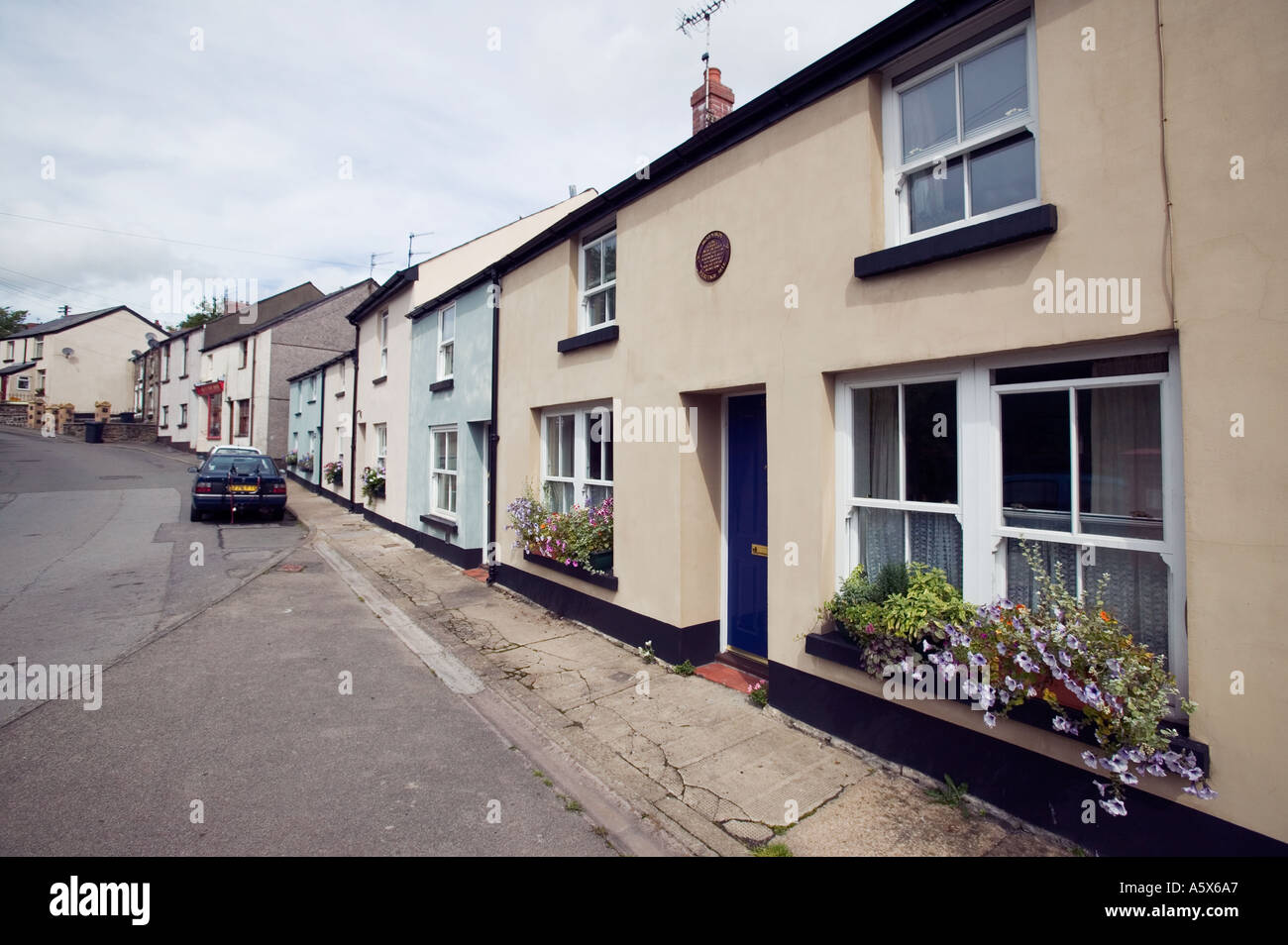 King Street Blaenavon Book Town Wales UK Stock Photo Alamy