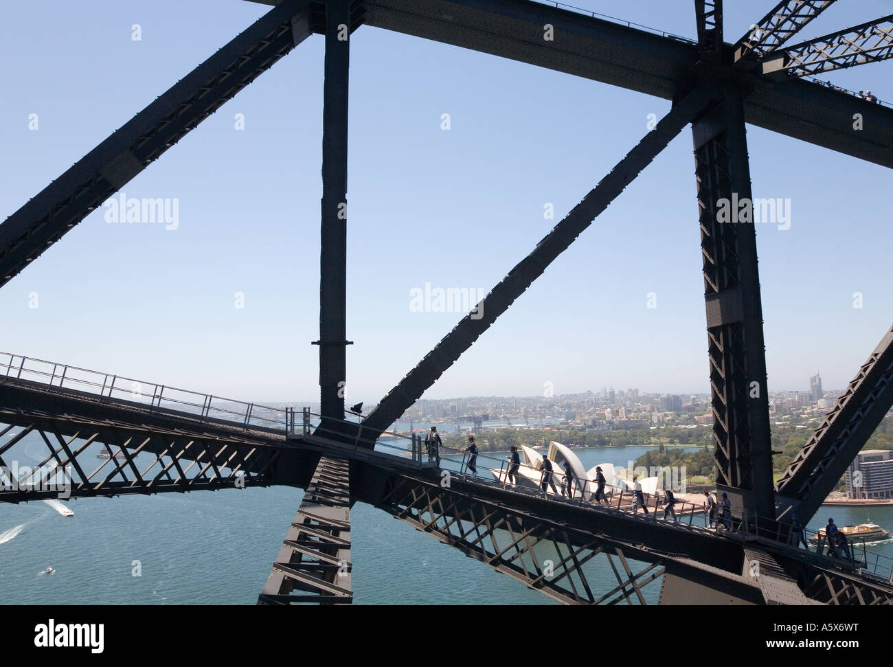 Climbing the Sydney Harbour Bridge Sydney New South Wales AUSTRALIA