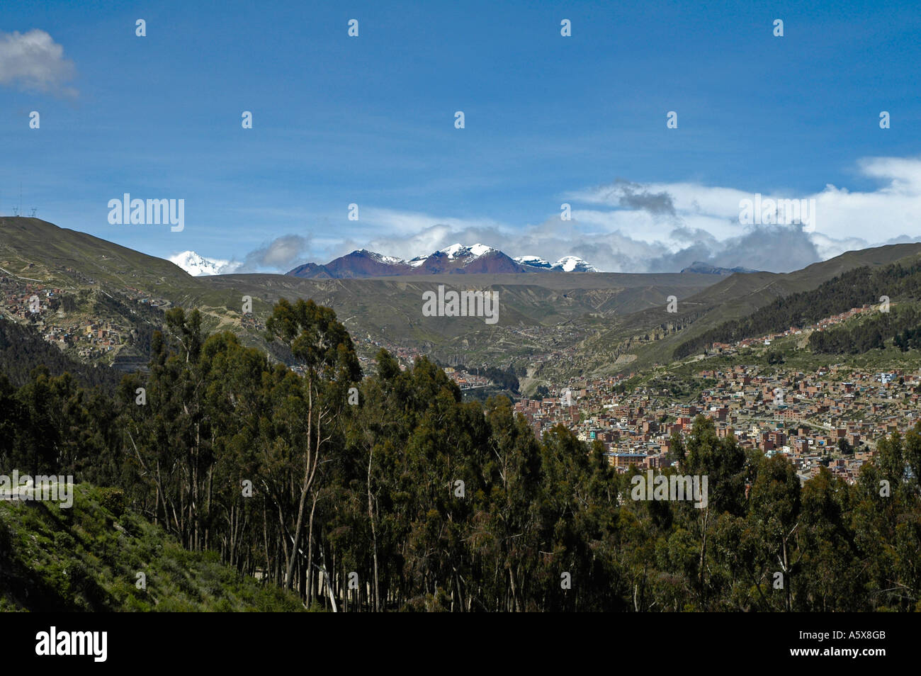 Outskirts of the Capital of Bolivia, La Paz, South America Stock Photo