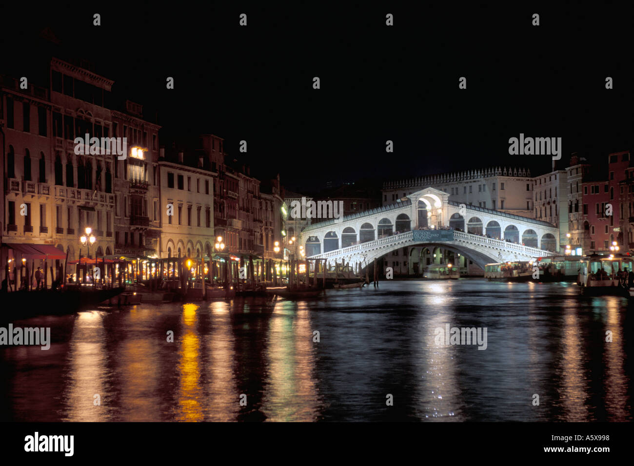 Italy Venice Grand Canal Rialto Bridge Stock Photo - Alamy