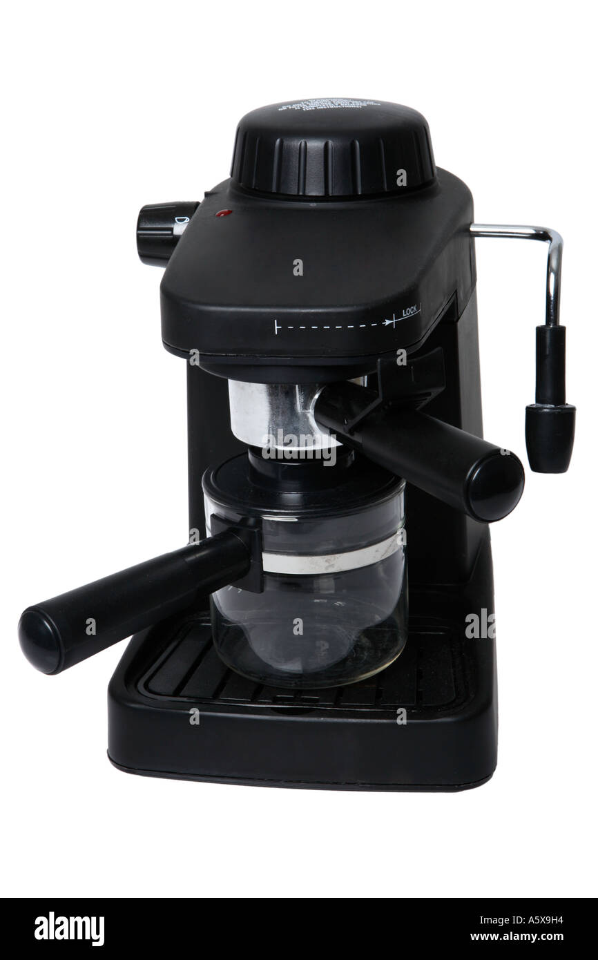 Black electric espresso coffee maker Cut Out Stock Images & Pictures ...