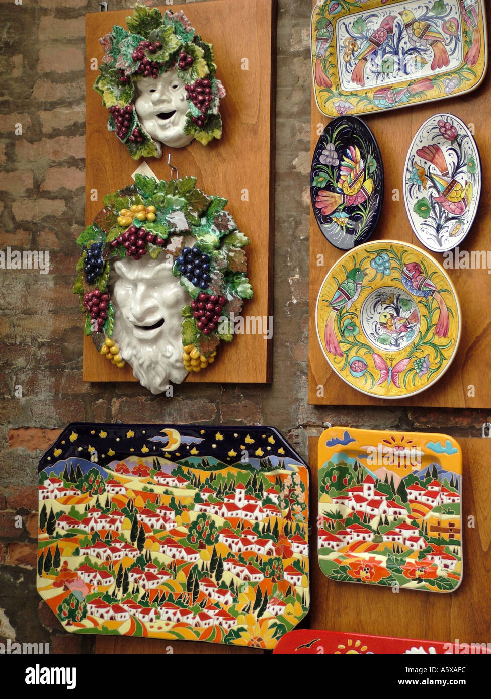 Tuscany italy ceramic painted pottery hires stock photography and