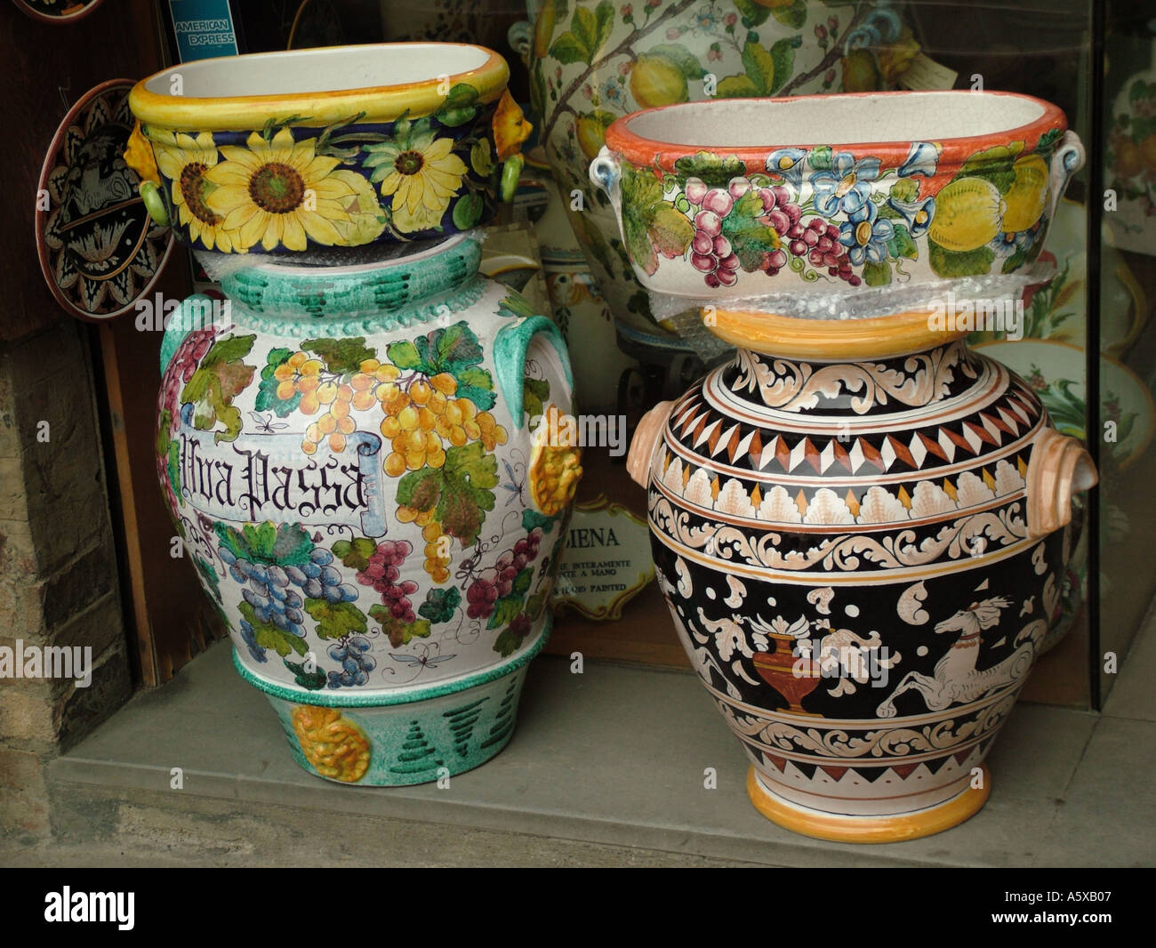 Tuscany italy ceramic painted pottery hires stock photography and