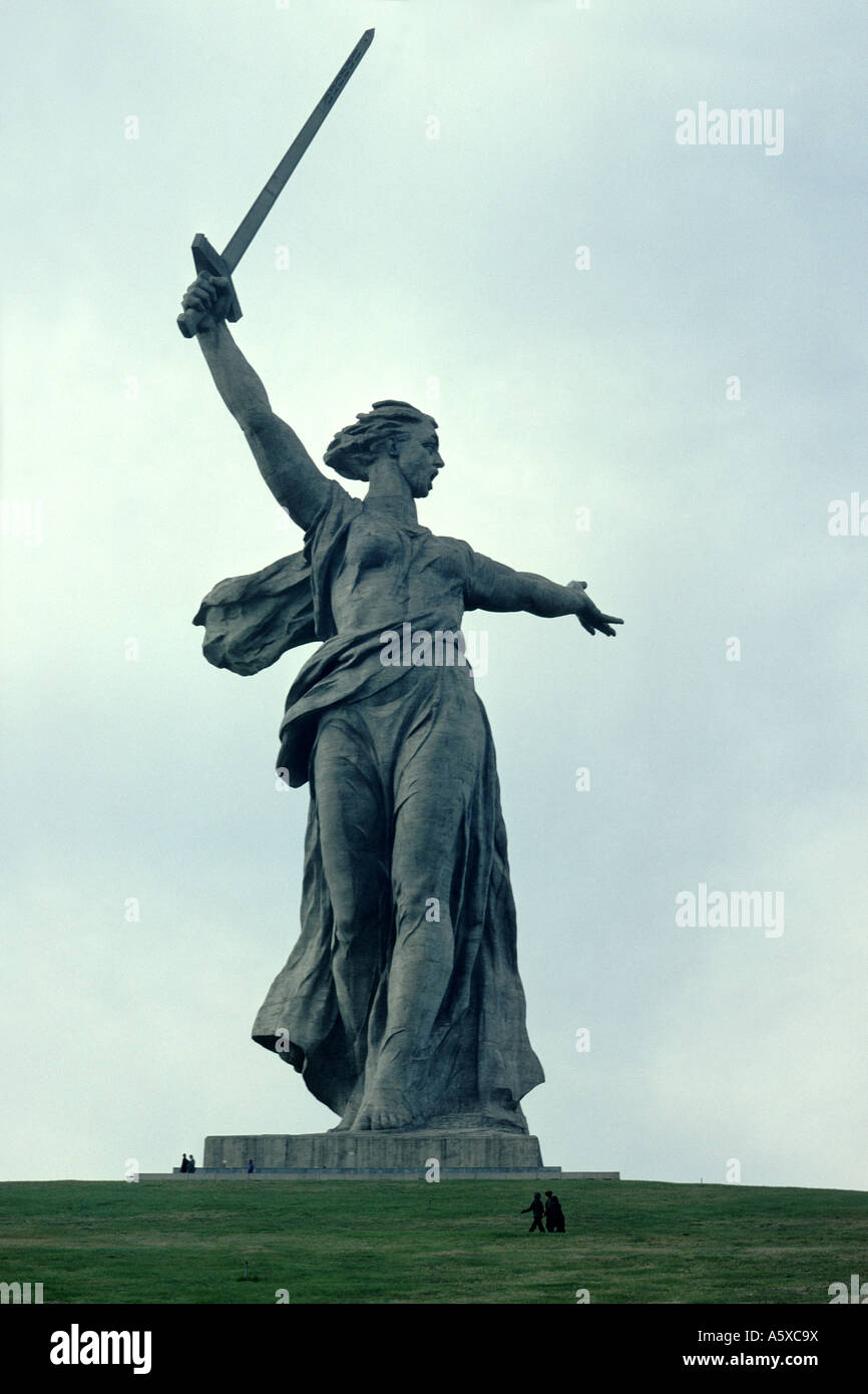 Mamayev Kurgan Memorial, Volgograd, Russia Stock Photo