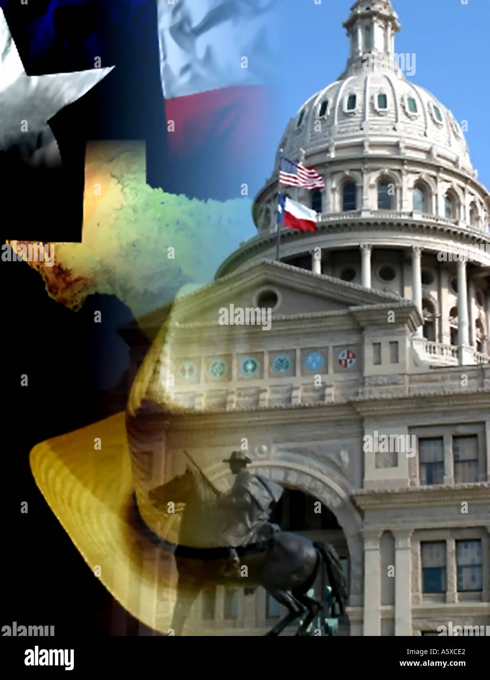Texas State Capitol Texas Flag Cowboy Hat Concept Photo Stock Photo - Alamy
