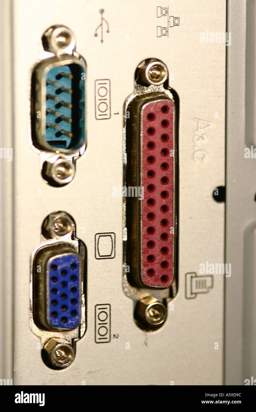 Technology Computer Plug Connections Stock Photo - Alamy