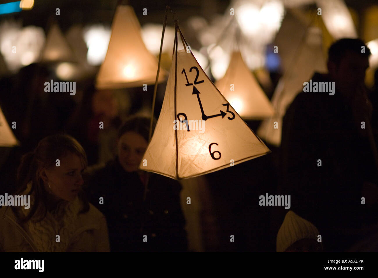 Burning the Clocks, Brighton, England. Winter Solstice Stock Photo Alamy
