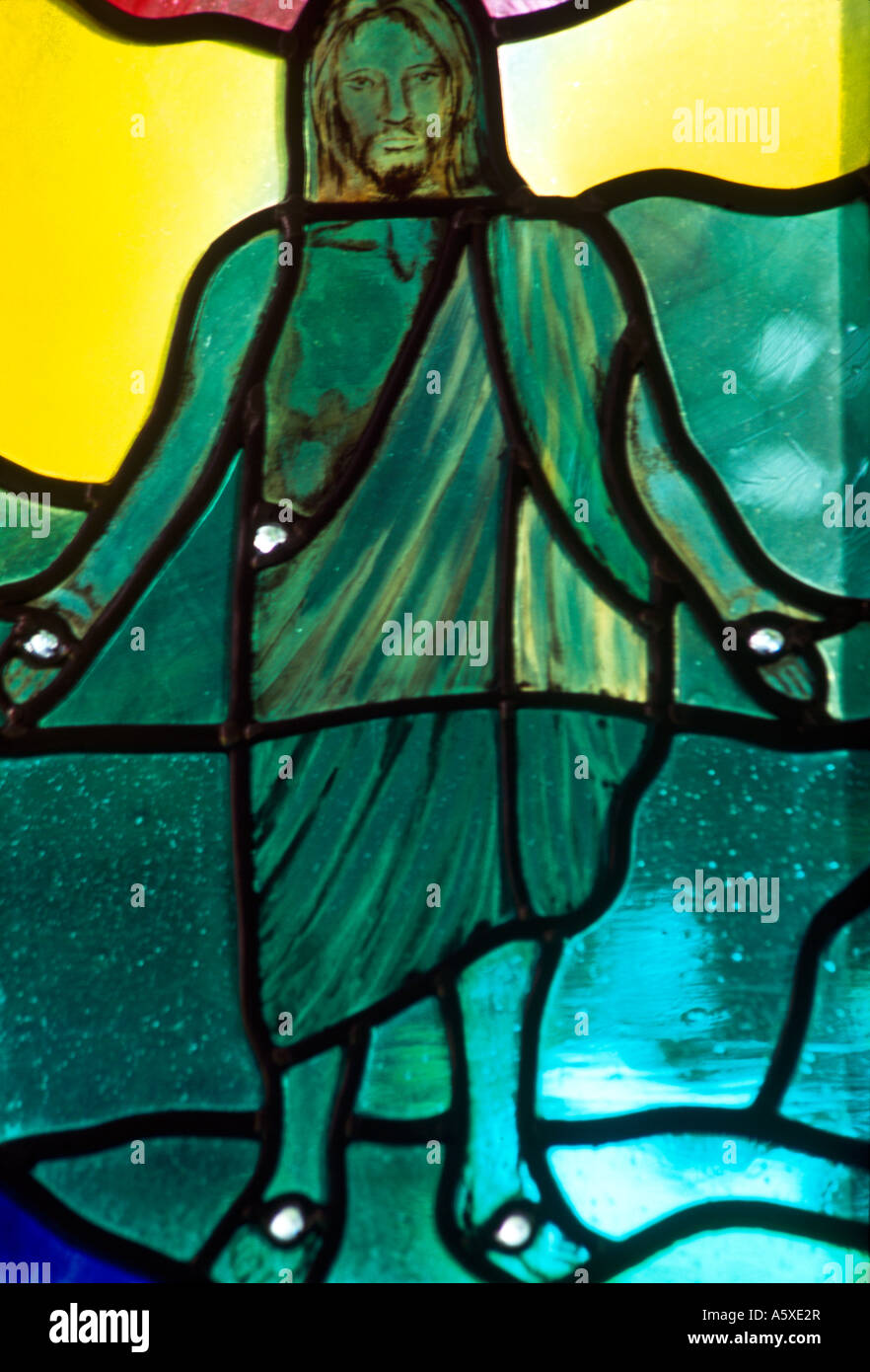 Stained Glass Window Jesus Christ St Anne's Catholic Church Kingston