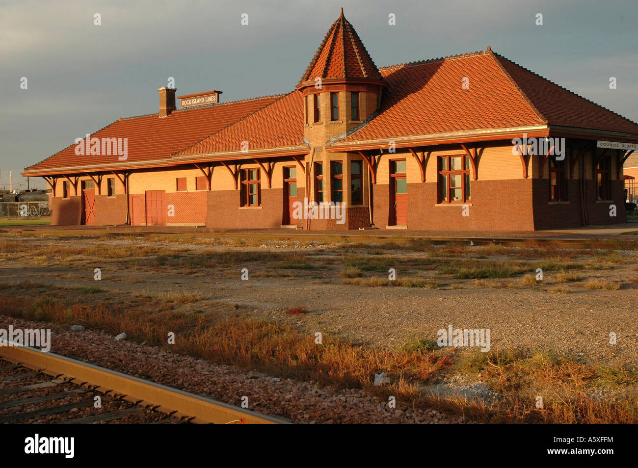 jb6739 iowa council bluffs historic deport railroad museum