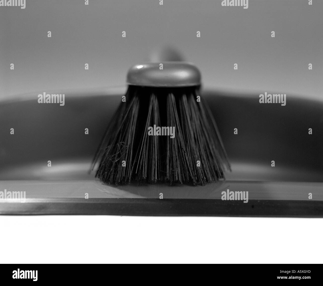 Dustpan and Brush on a white background Stock Photo