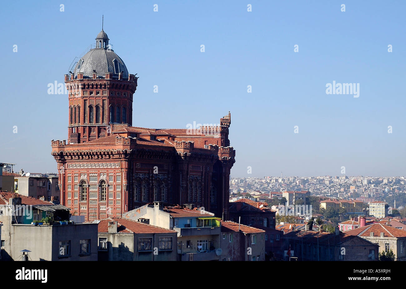 The old Fener lycee (high-school) of the Greek patriarchate of Constantinople, in Istanbul, Turkey Stock Photo