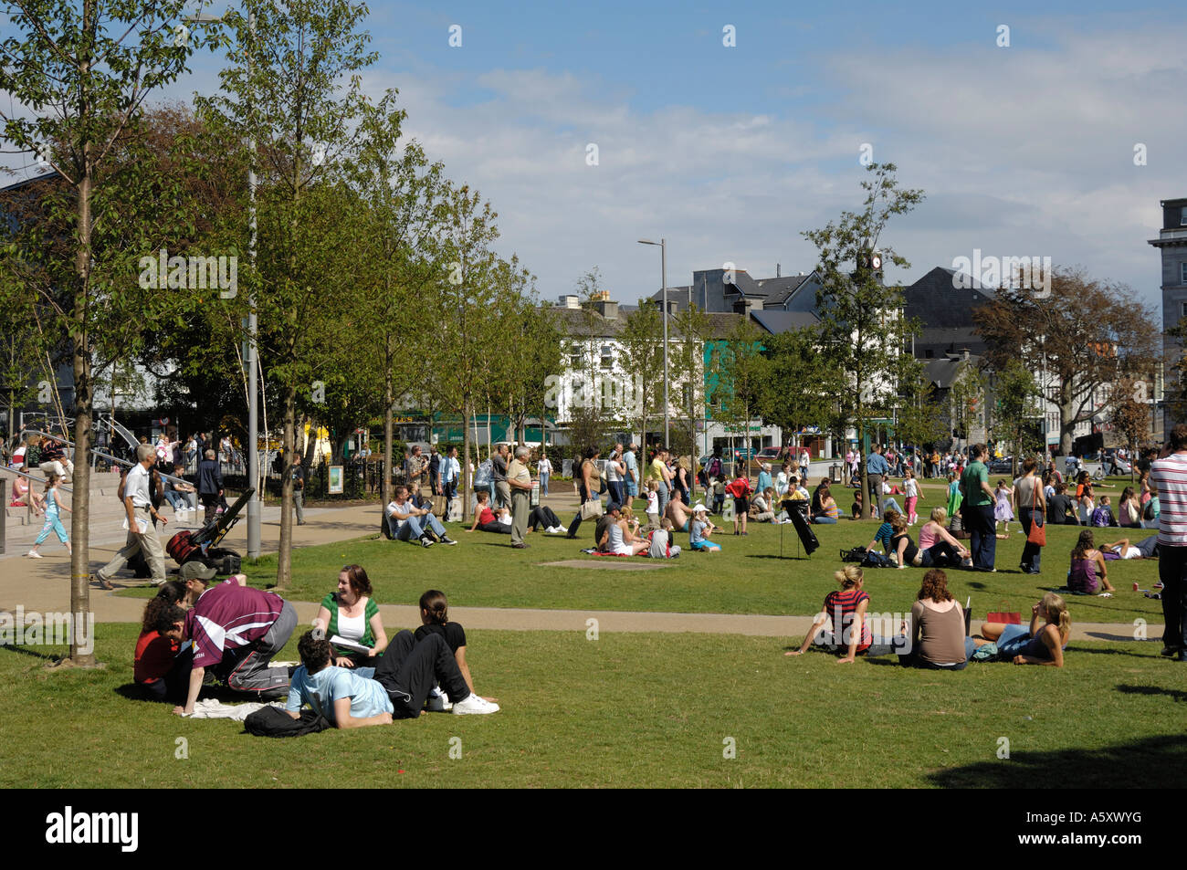 Eyre Square, Galway, Ireland Stock Photo Alamy