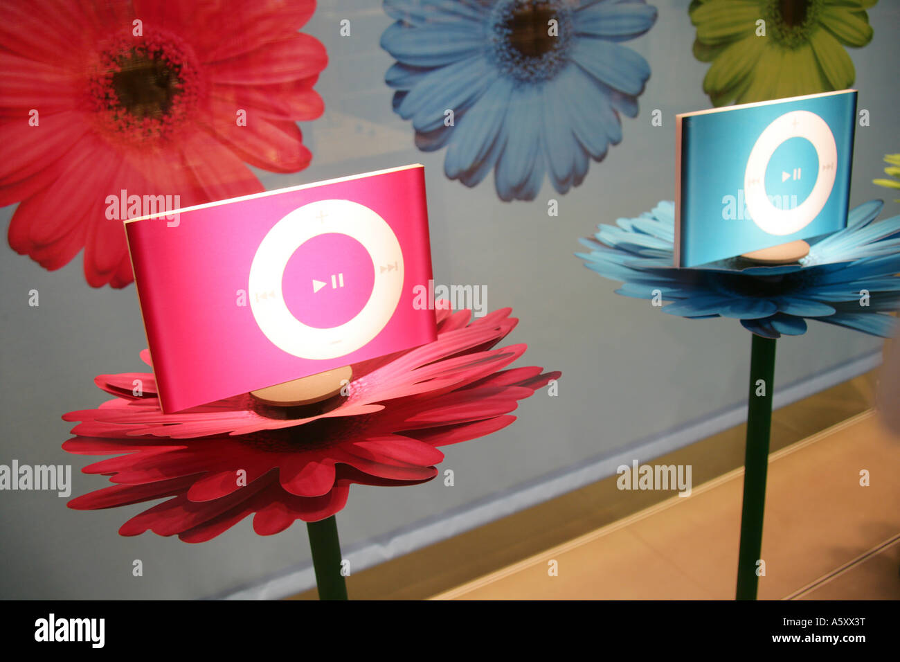 iPod Shuffle advertising display, Apple Store, Bluewater, Kent, England
