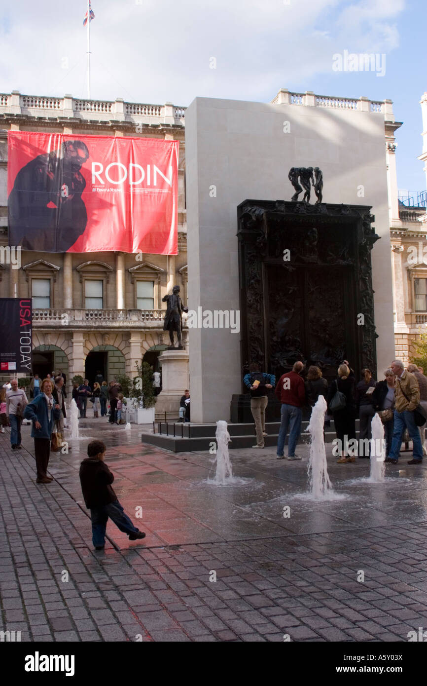 Rodin Exhibition, Royal Academy of Art, Piccadilly, London, UK Stock Photo