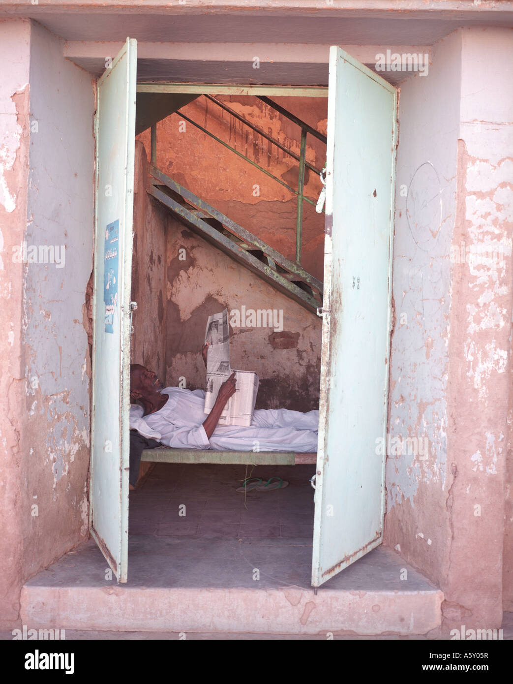 Outdoor cinema, Khartoum, Sudan Stock Photo Alamy