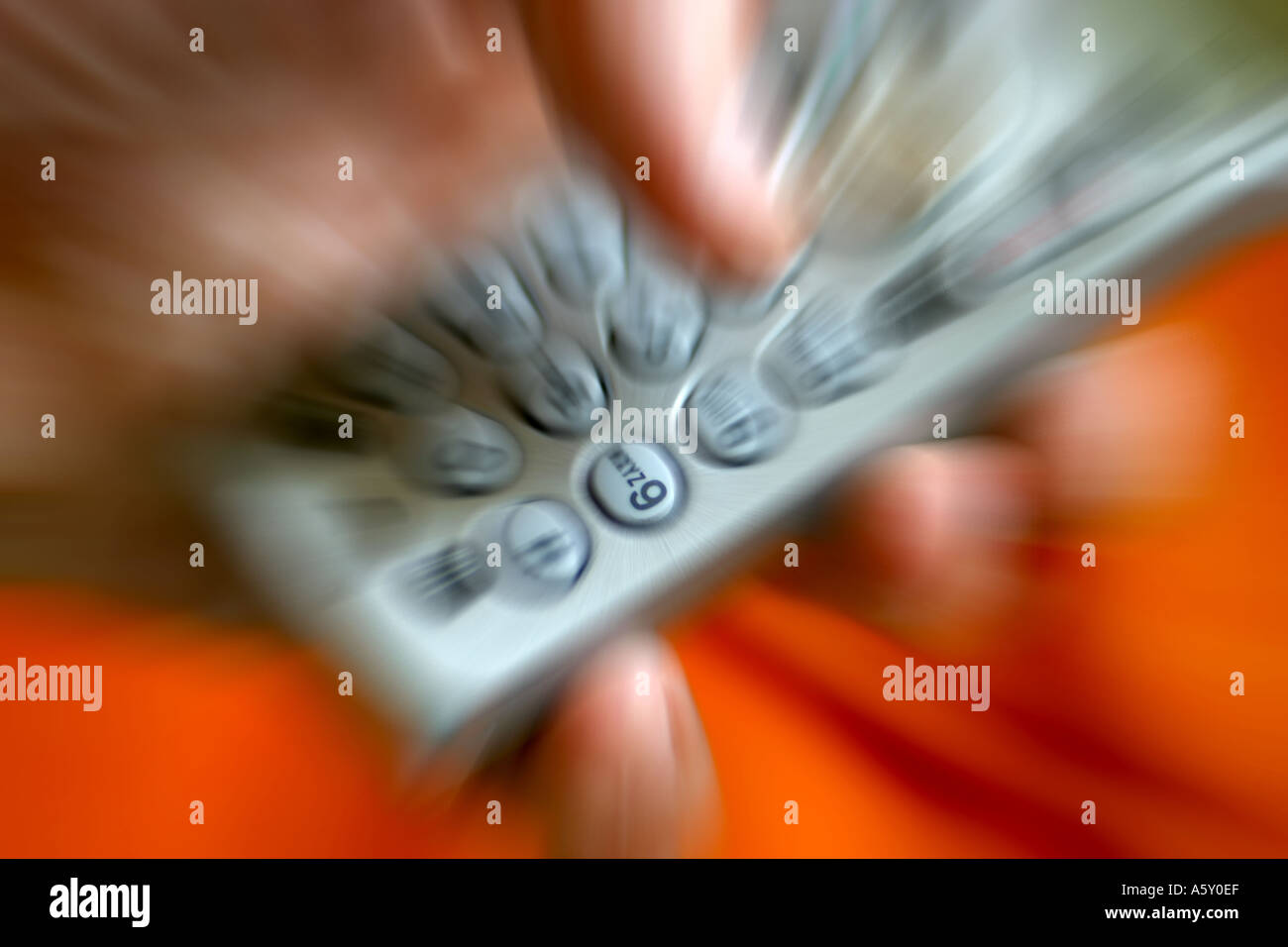 Emergency call concept for 999 911 Stock Photo
