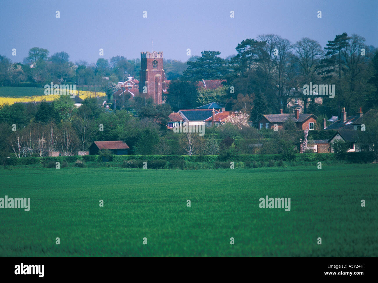 Charsfield in Suffolk Stock Photo Alamy