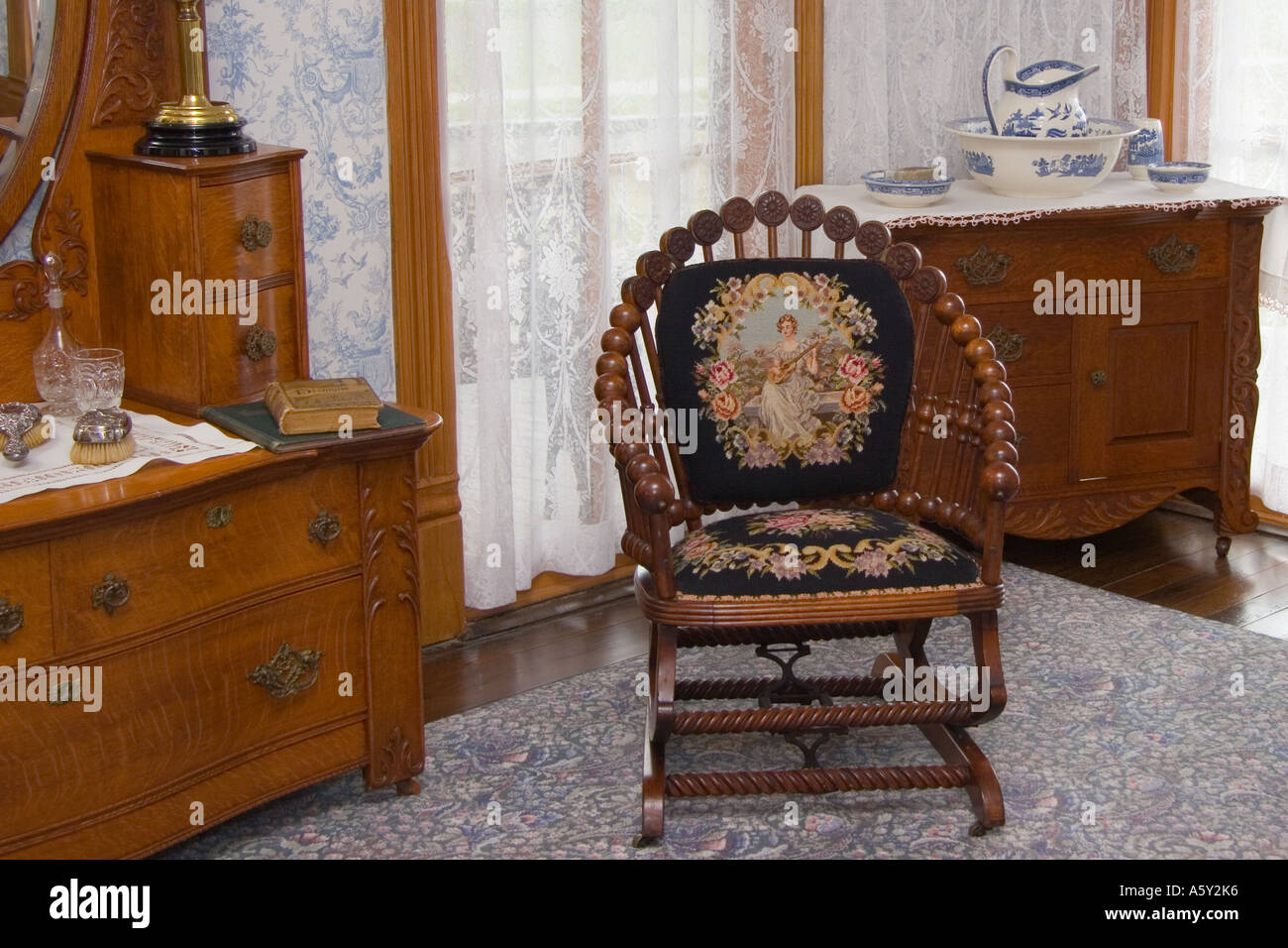 Victorian Master Bedroom Furnishings Nineteenth Century