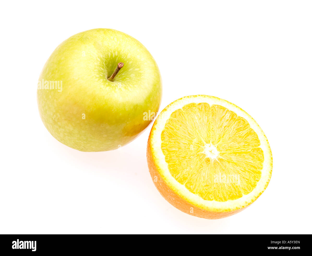 Apple and Orange Stock Photo - Alamy