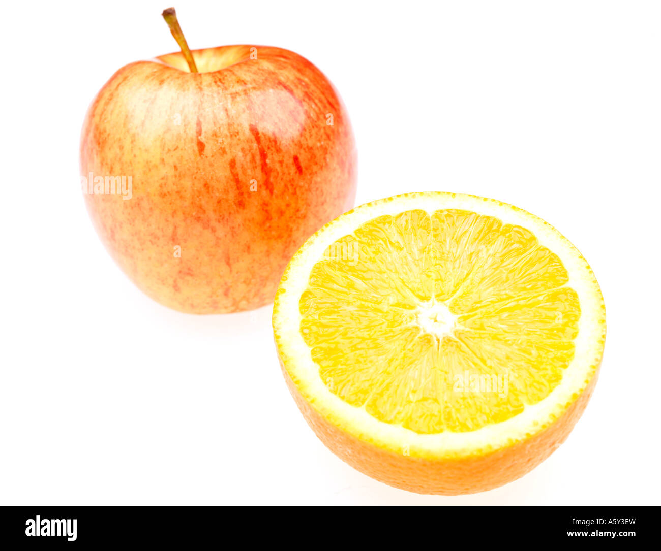 Apple and Orange Stock Photo - Alamy