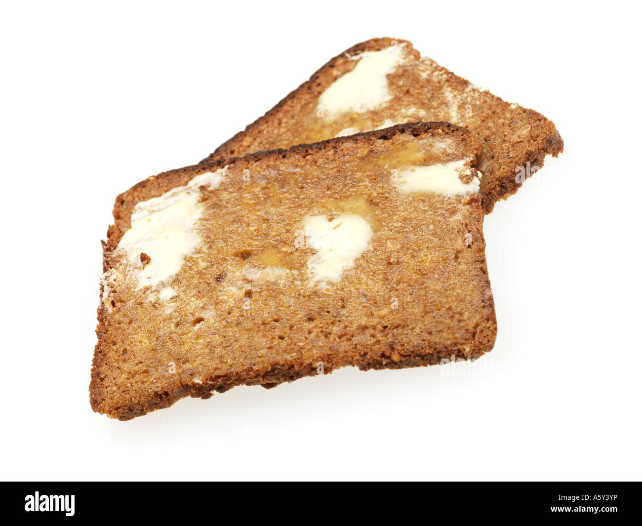 Rye Toast with Low Fat Spread Stock Photo Alamy