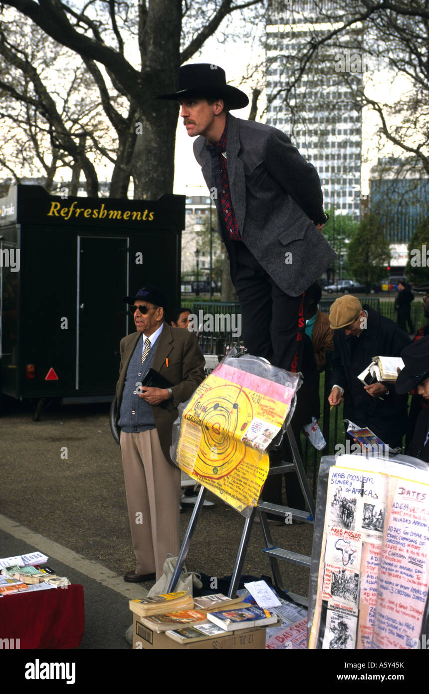 Speakers Corner Marble Arch London England Stock Photo Alamy