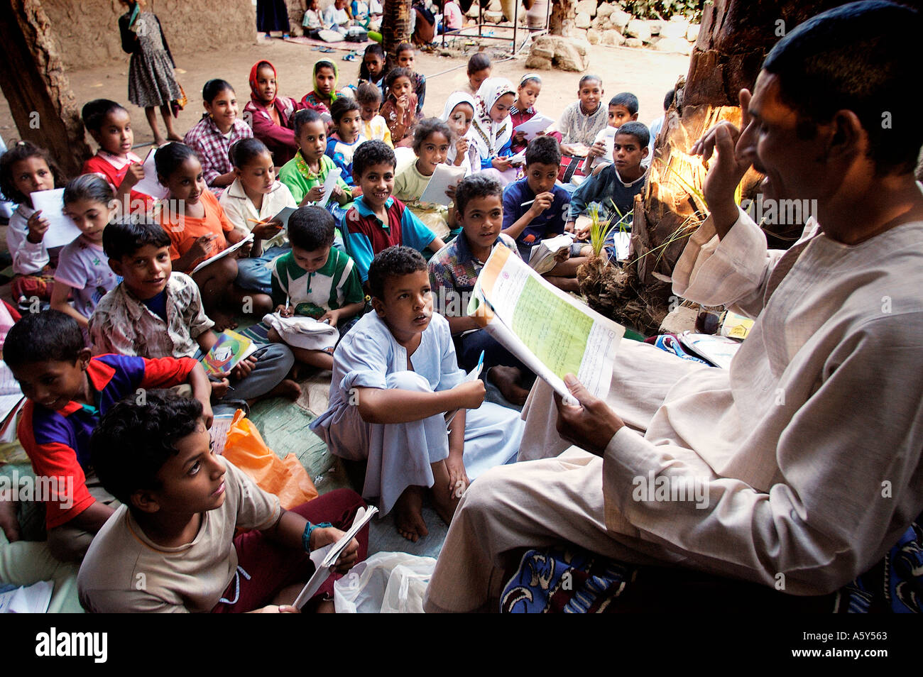 Egypt Quranic school at Gurna Luxor west bank Stock Photo Alamy