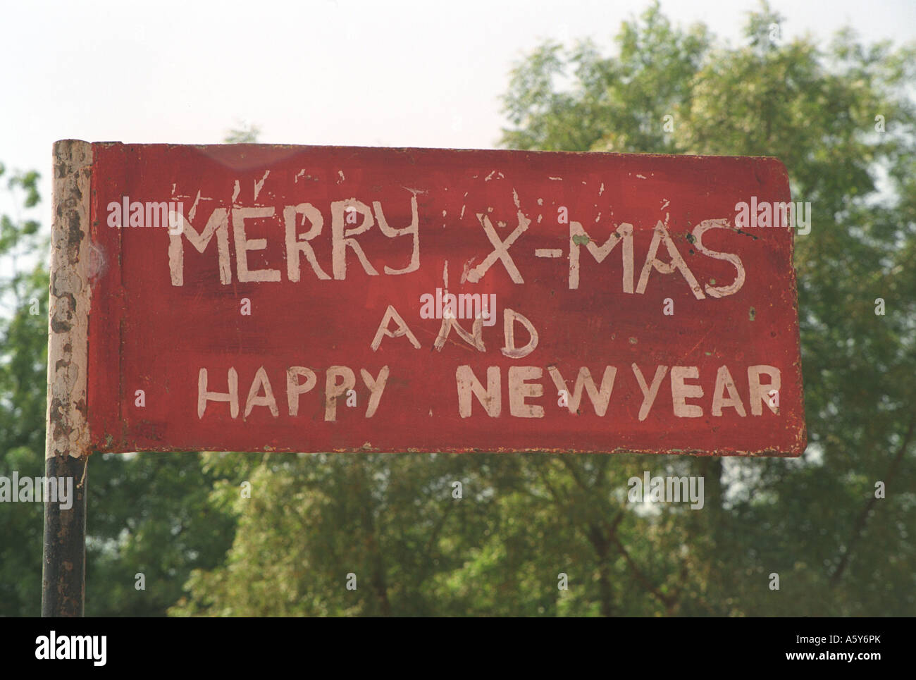 Merry Christmas sign in Juba, South Sudan Stock Photo - Alamy