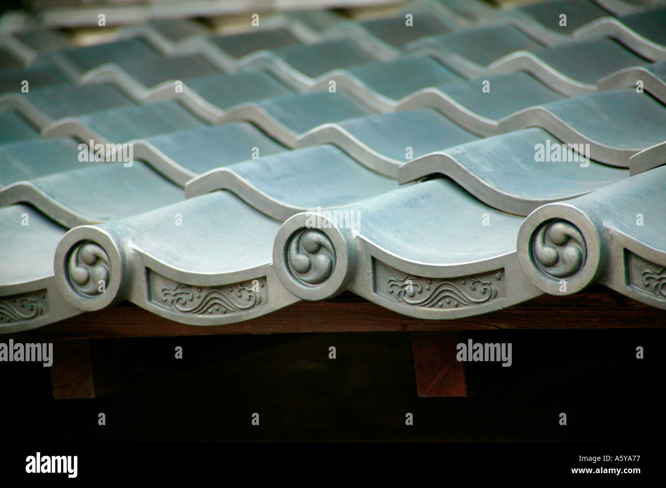 kawara traditional roof in Morioka Japan Stock Photo Alamy