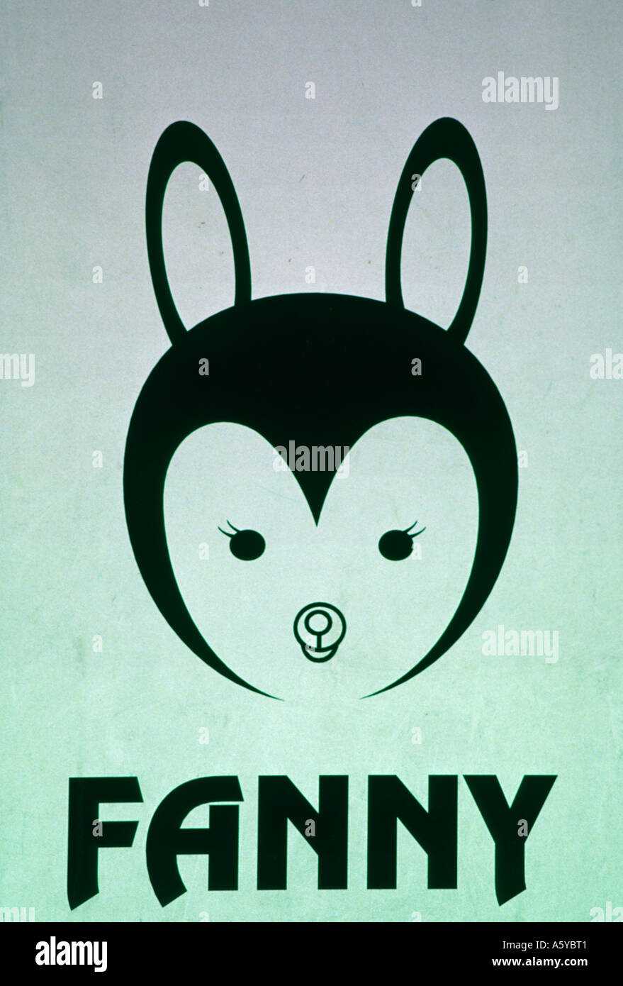'Fanny' advert outside shop in Tokyo Japan Stock Photo