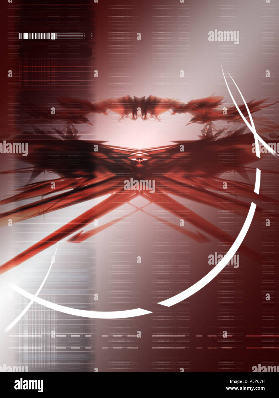 Symmetrical shapes against red Background Stock Photo - Alamy