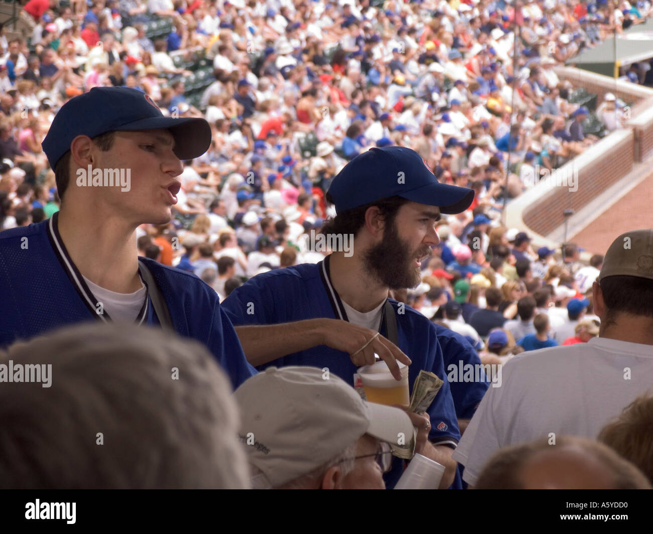 Beer and food vendors Wrigley Field Chicago Illinois USA Stock Photo Alamy