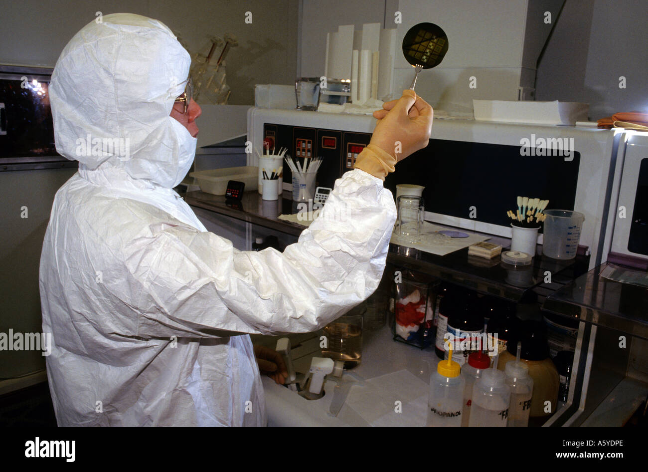 Computer Chip Research In The Thin Film Cleanroom Lab At