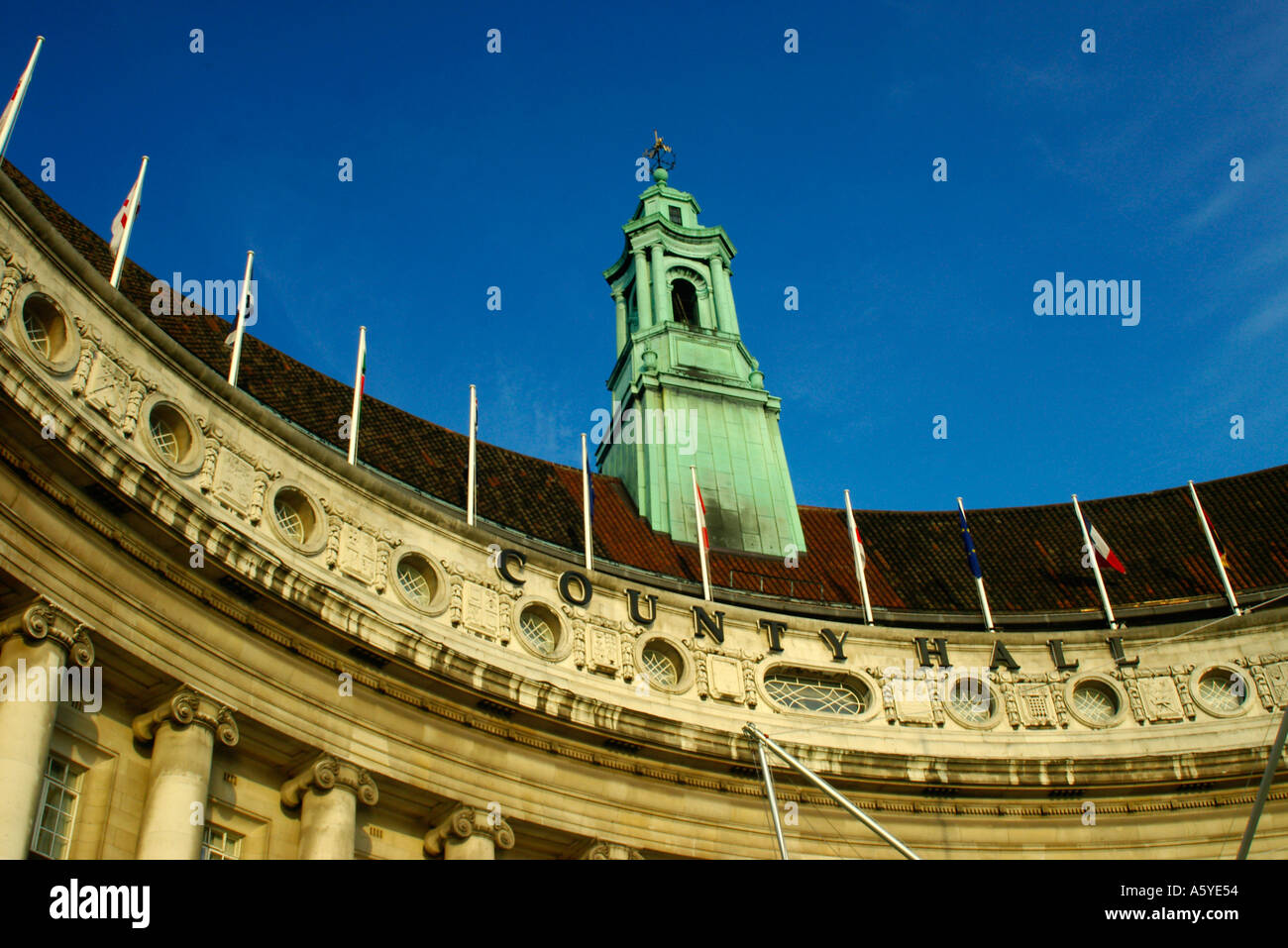 County Hall South Bank London England Former home of the London County ...