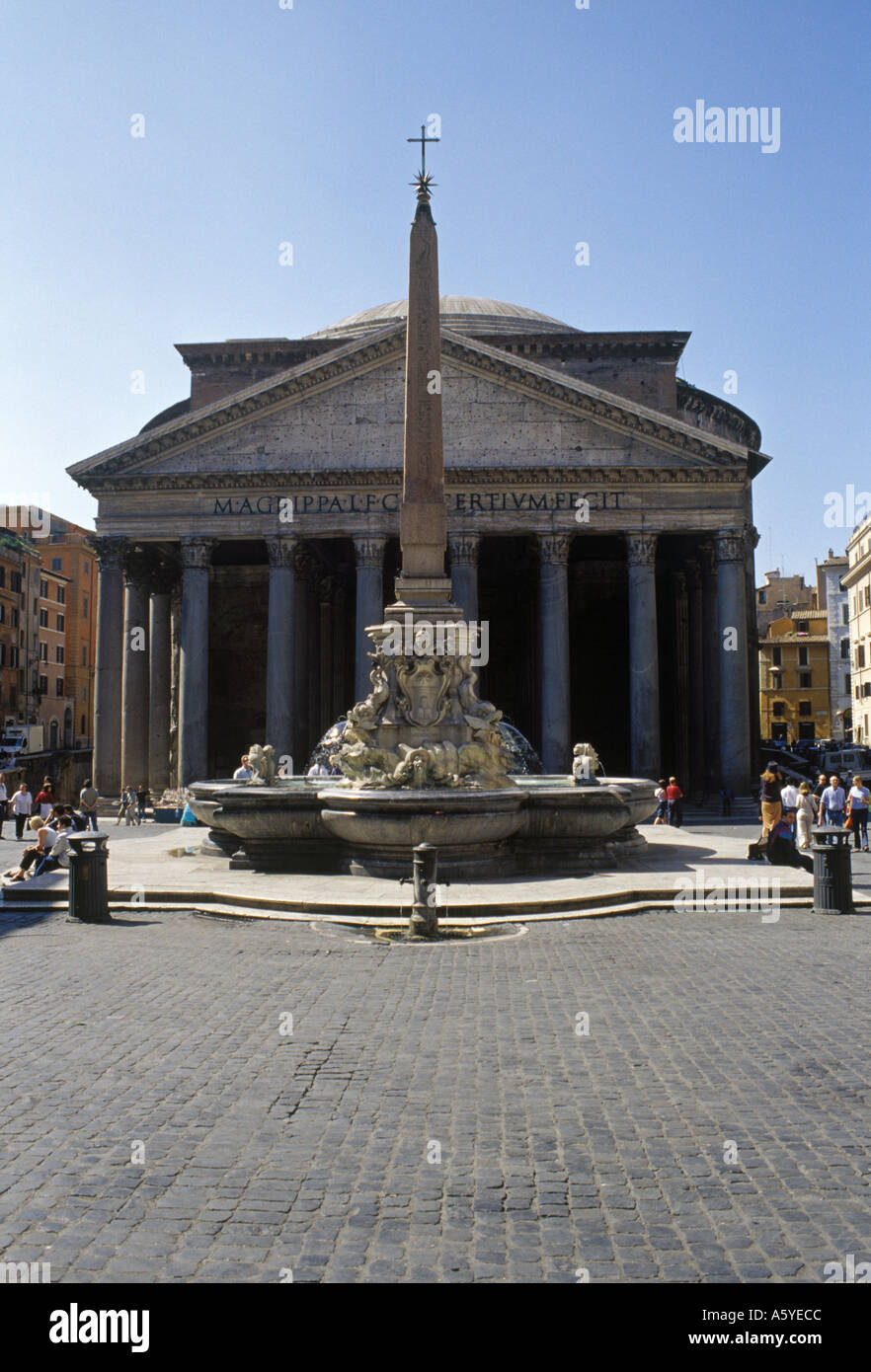 The ancient Pantheon in Rome Italy Stock Photo