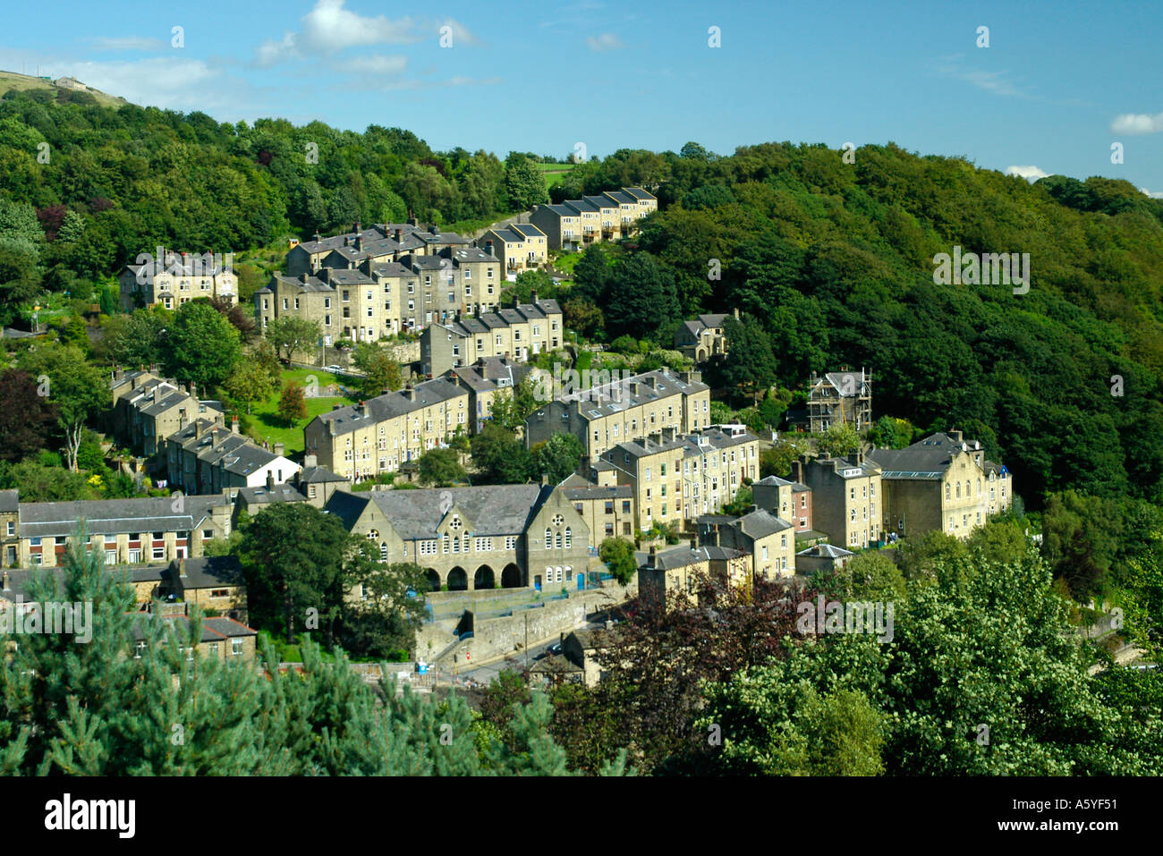 Hebden Bridge Halifax Calderdale West Yorkshire England Stock Photo