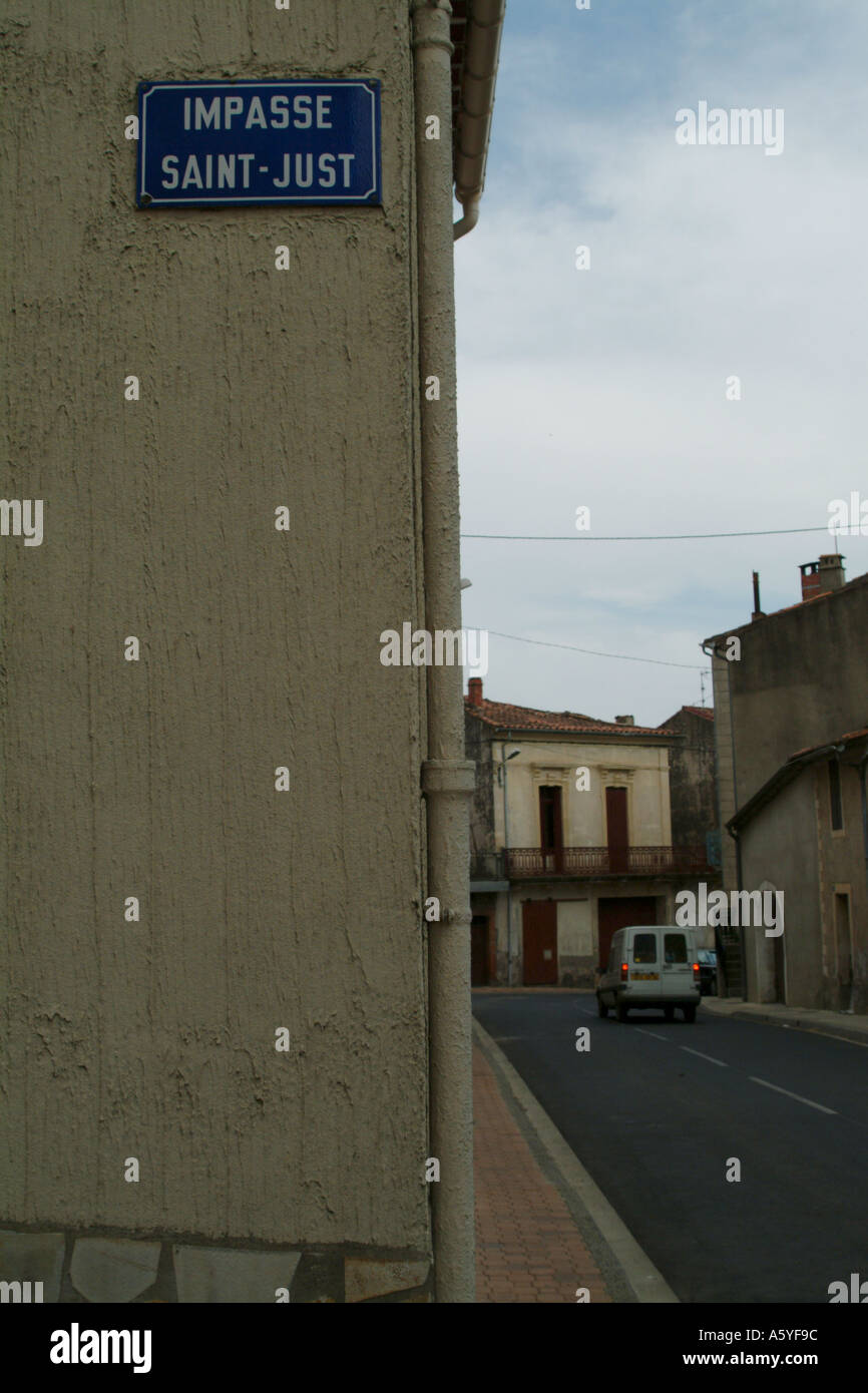 classic French village street Stock Photo - Alamy