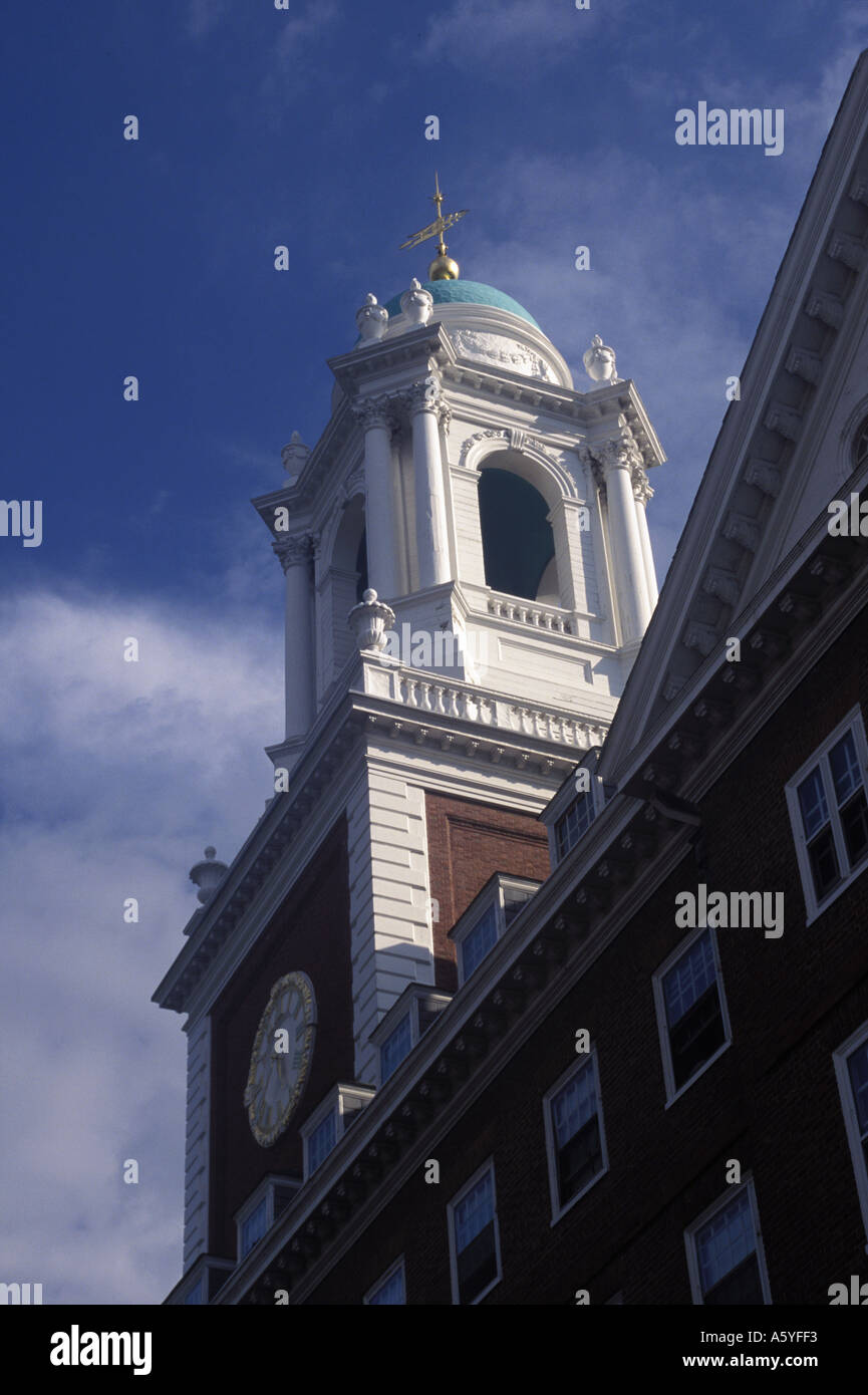One of the many bell towers at Harvard University in Cambridge Massachusetts Stock Photo