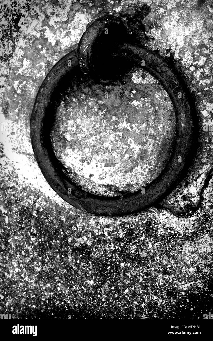 metal ring in floor Stock Photo Alamy