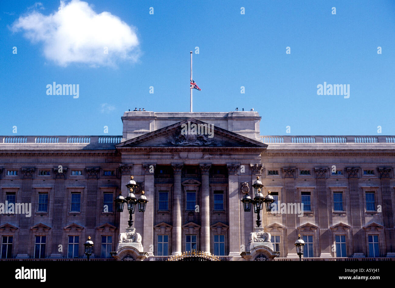 Buckingham Palace London United Kingdom Princess Diana Funeral Stock