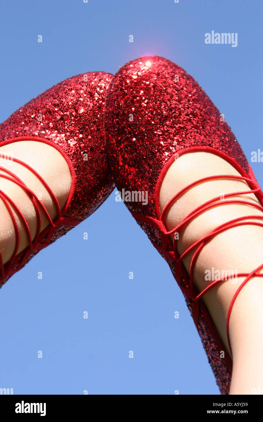 Red glitter shoes hi-res stock photography and images - Alamy