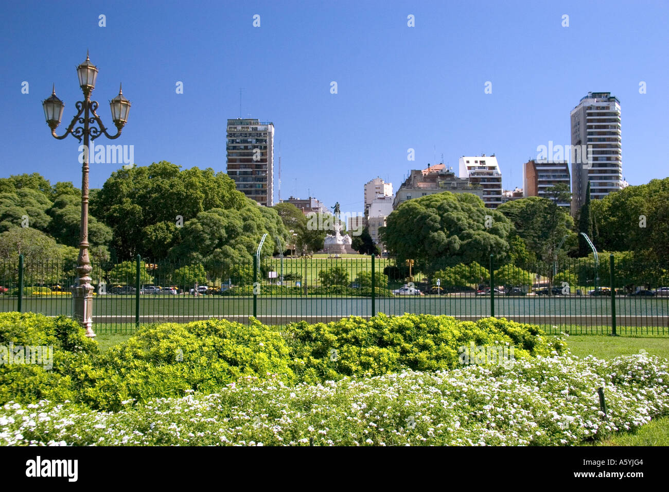 Parks along Avenida Libertador Buenos Aires, Argentina Stock Photo - Alamy