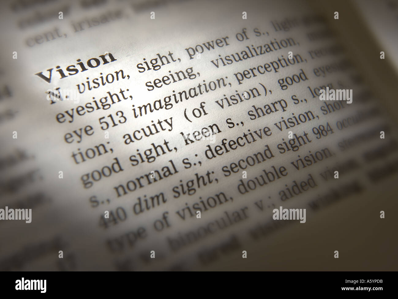 Thesaurus page hi-res stock photography and images - Alamy