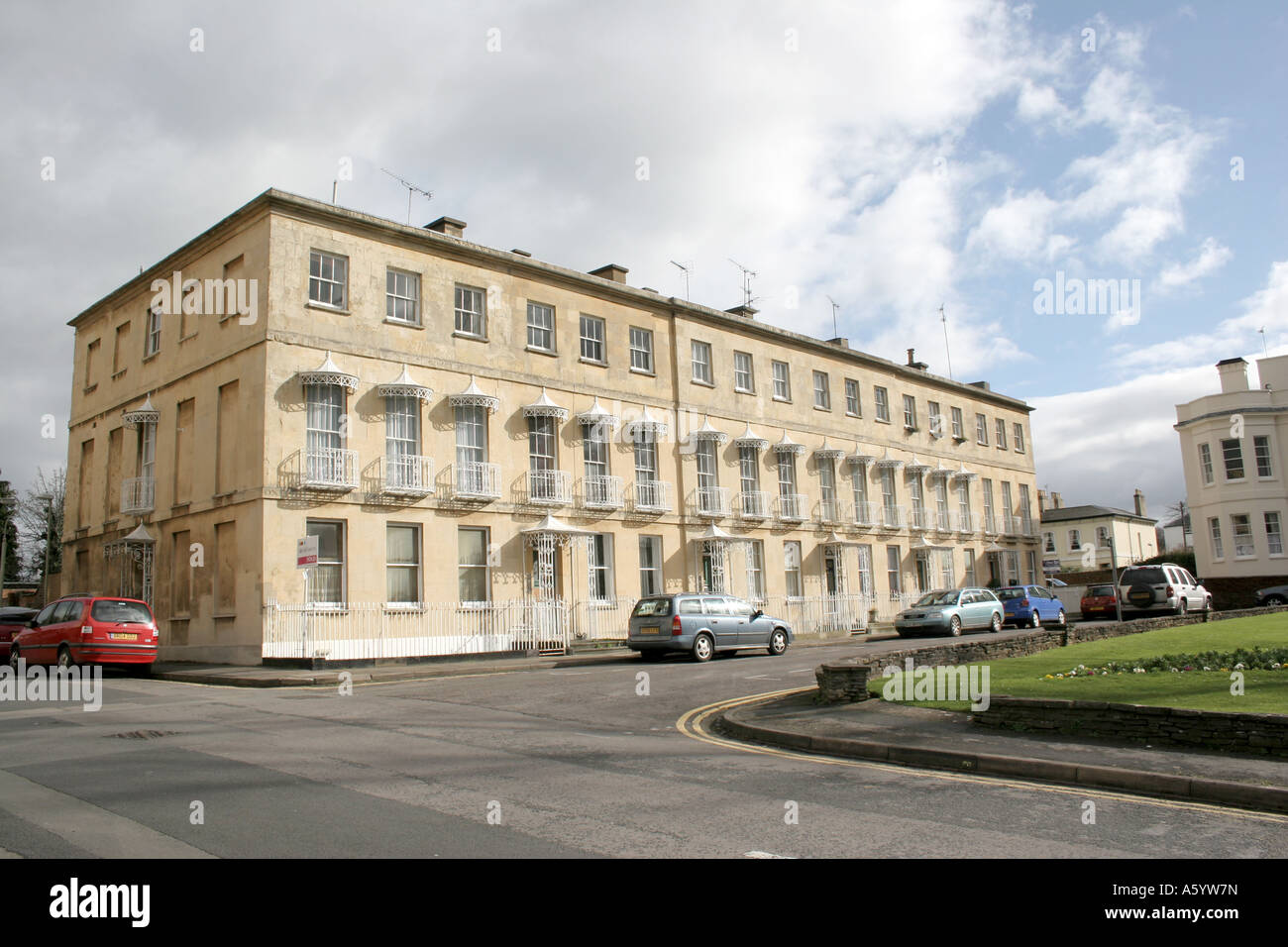 Houses in Cheltenham Gloucestershire Stock Photo Alamy