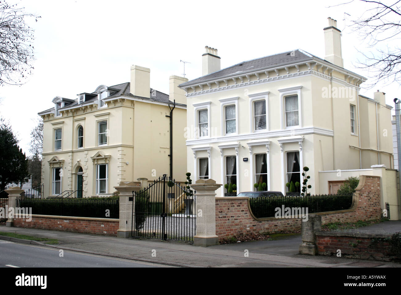 Houses in Cheltenham Gloucestershire Stock Photo Alamy