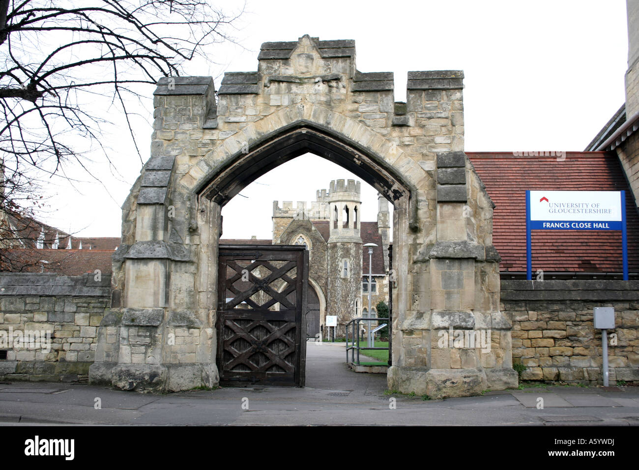 The University of Gloucester, Francis Close Hall. Cheltenham Stock