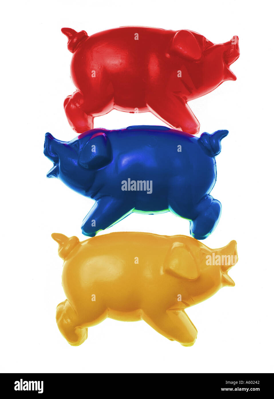Three piggy banks Stock Photo - Alamy