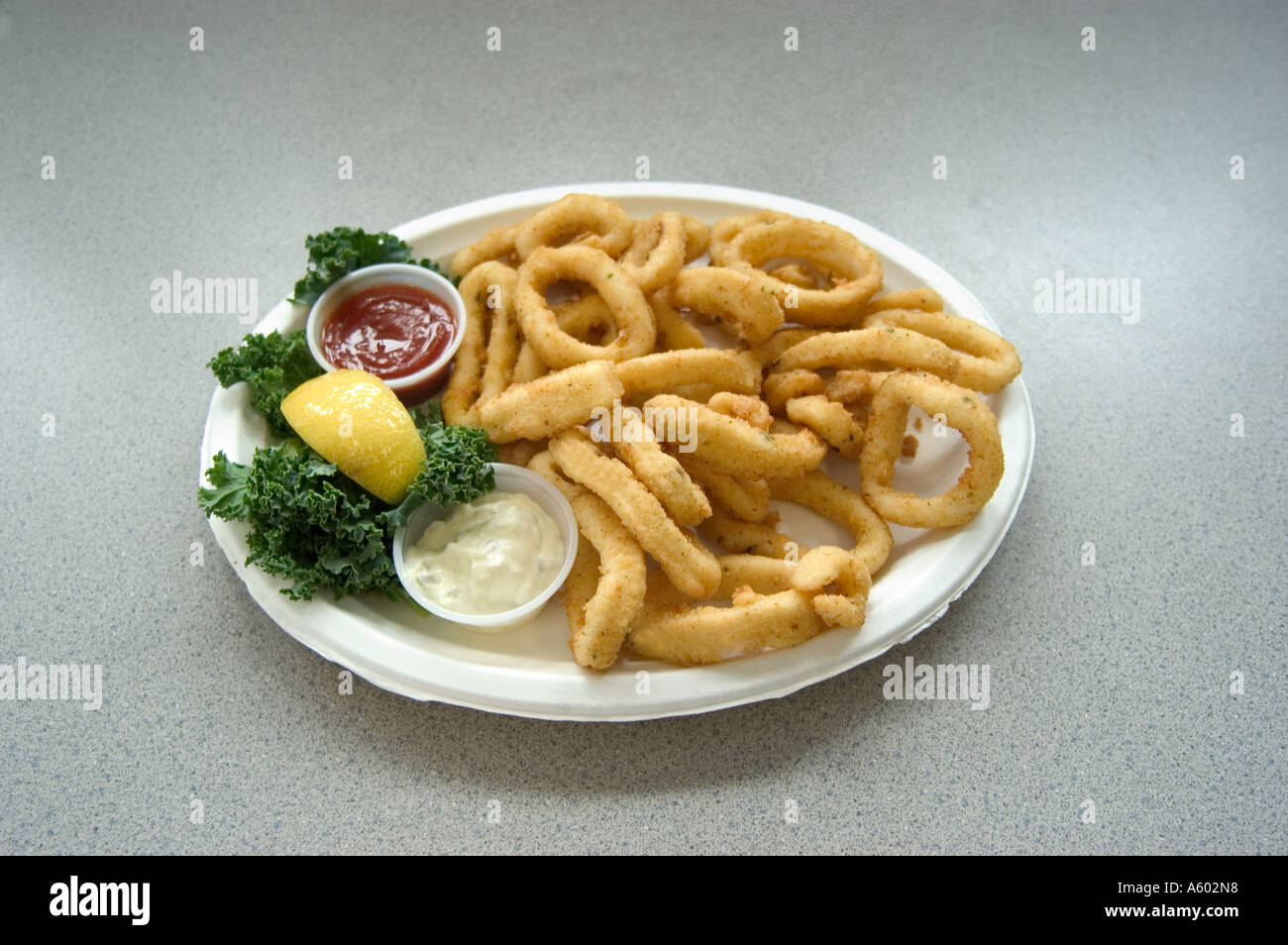 California San Diego Onion rings at Tin Fish restaurant on Imperial